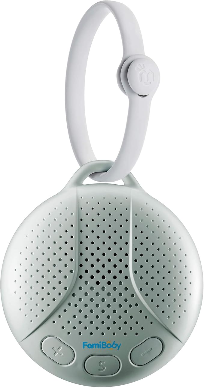 White Noise Machine for Babies and Kids - Baby Sleep Soother | Portable Sound Machine with Night Light for Nursery | 16 Soothing Sounds | Shush | Travel | Registry Gift | Baby Shower