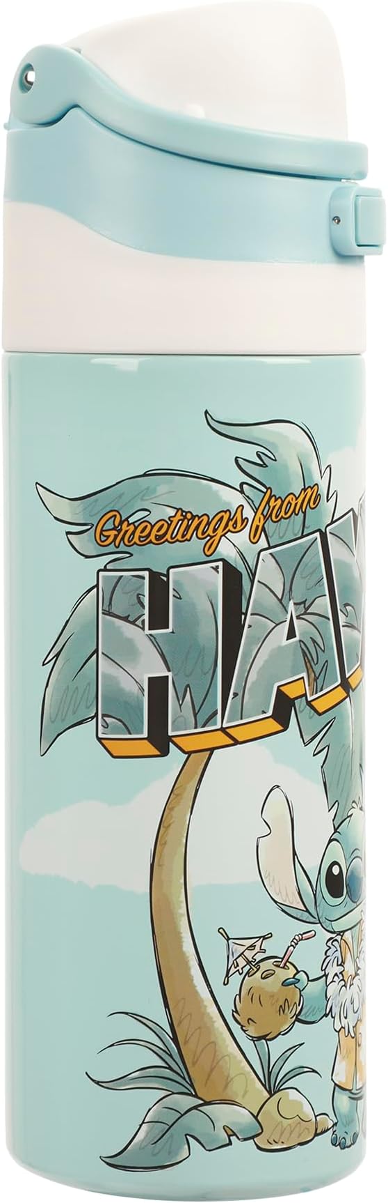 Lilo & Stitch Hawaii Stitch Blue 24 Oz Stainless Steel Tumbler
