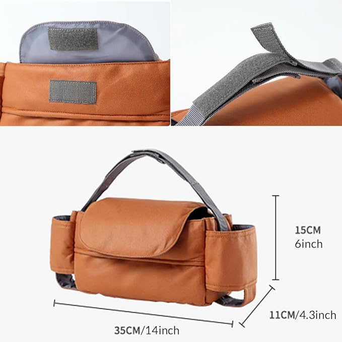 Stroller Organizer Bag – Universal Stroller Hanging Bag, Waterproof Multi-Functional Storage Pouch for Diapers, Bottles, Toys and Essentials