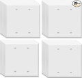 ENERLITES Blank Device Wall Plate, Midway Size 2-Gang, Unbreakable Polycarbonate Thermoplastic, Glossy Finish, UL Listed, 8802M-W-20PCS, White (20 Pack)