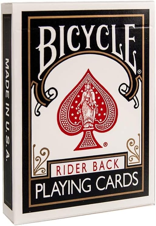Bicycle Rider Back Standard Index Playing Cards, 12 Pack Bulk Set, Classic Poker Size Decks of Cards for Poker, Blackjack, Rummy, and Family Card Games, Red & Blue Backs