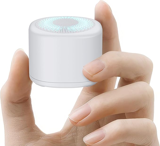 FUNYKICH Travel White Noise Sound Machine with Colorful Light, Portable Mini Sound Machine for Baby Adults Kids with 10 Sounds, Sleep Timer, Memory Function, Rechargeable for Travel, Home and Office