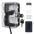 Child Proof Outlet Lock Box with 2 Durable Keys - Heavy Duty Safety Cover for Baby Proofing, Tool-Free Installation, More Space for Large Plugs Universal Fit Socket Protector (1Pack, Black)