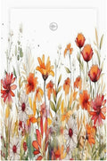 Watercolor Wild Flower Floral Daisy Plant Light Switch Cover Plate 1 Gang No Device Blank Electrical Wall Plates Faceplate Decorative Switch Plate for Bedroom Living Room Decor