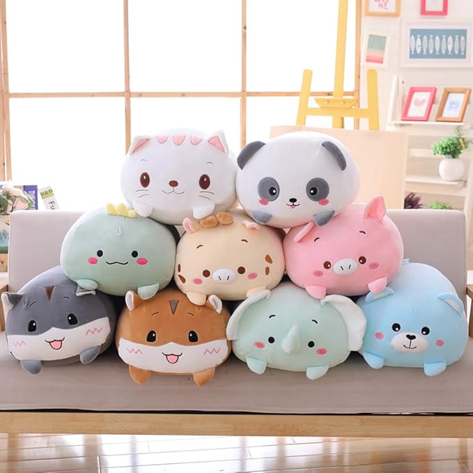 Panda Plush Stuffed Animal, Soft Panda Plush Hugging Pillow Cylindrical Body Pillow Toy Gifts for Kids, 23.6"