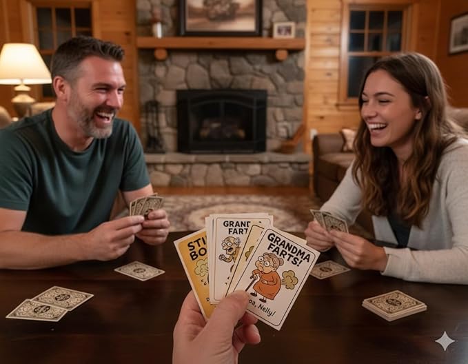 – Hilarious Family Card Game for Kids & Adults, 13 Silly Fart Cartoons, Perfect Party, Ages 4+, 2+ Players