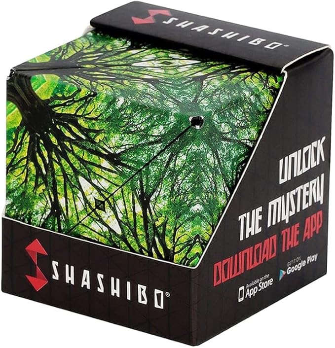 Shashibo Shape Shifting Box - Award-Winning STEM Fidget Toy with Ultra Strong Magnets - Puzzle Cube Transforms Into 100+ Shapes, Perfect Sensory Gift for Kids, Teens, and Adults (Elements)