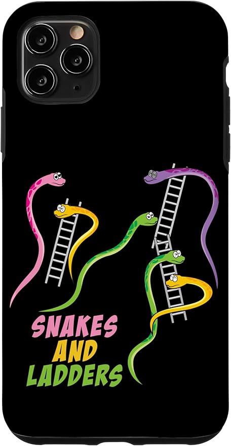 iPhone 11 Pro Max Snakes and Ladders Humor Board Game Gamer Womens Men Kids Case