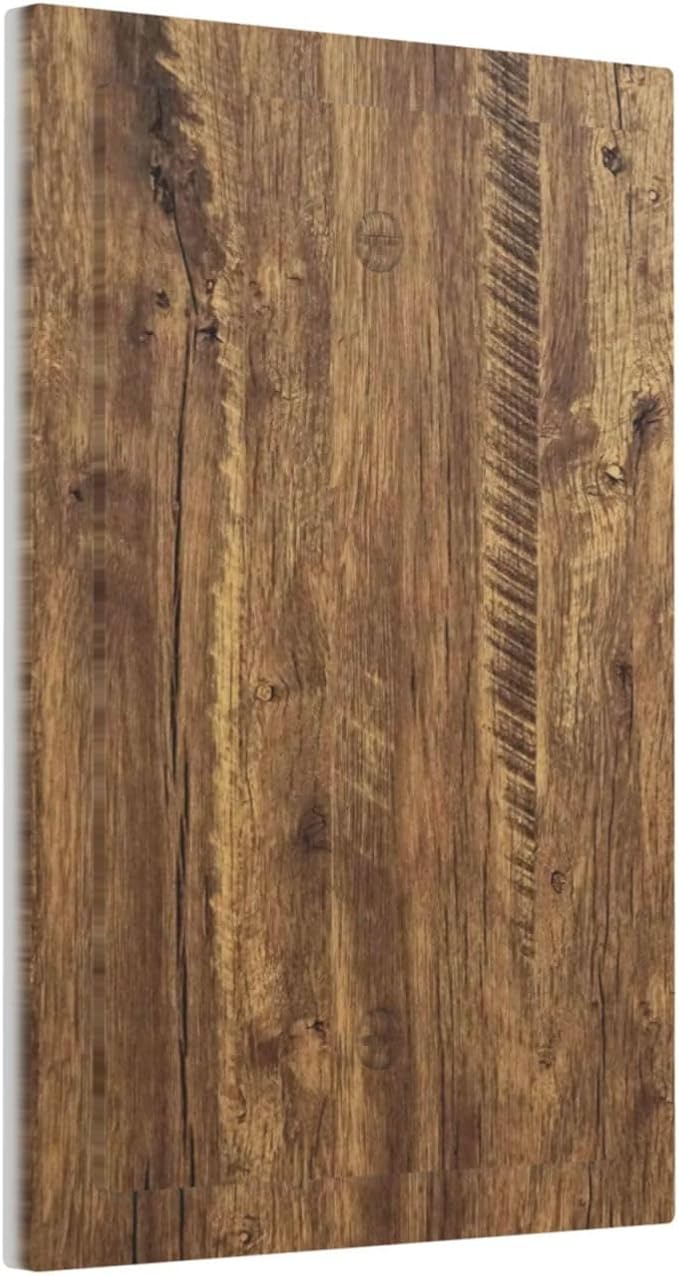 Rustic Brown Wood Distressed Wood Print Light Switch Cover Plate 1 Gang No Device Blank Electrical Wall Plates Faceplate Decorative Switch Plate Covers for Farmhouse Home Decor