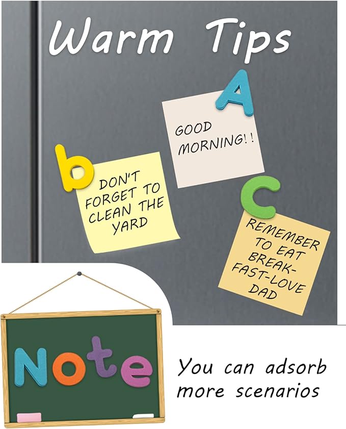 Classroom Magnetic Alphabet Letters - ABC 237 Pcs Letters Numbers & Pattern with Side Magnetic Board Foam for Kids Spelling | Learning