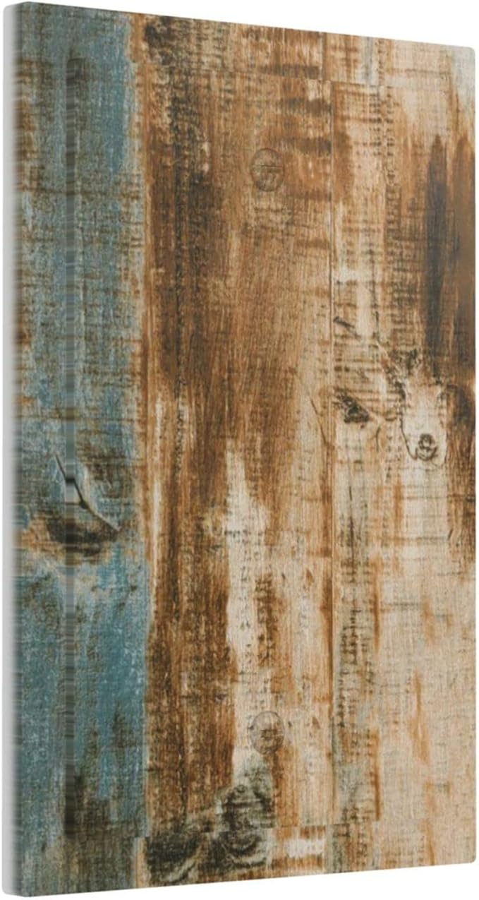 Rustic Barn Door Farmhouse Western Brown Wood Light Switch Cover No Device Wall plate Decorative 1 Gang Blank Switchplate Electrical Faceplate for Teen Kids Boys Bathroom Bedroom Home Decor 5" x 3