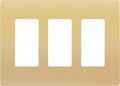 ENERLITES Elite Series Screwless Decorator Wall Plate Child Safe Outlet Cover, Gloss Finish, Size 3-Gang 4.68" H x 6.53" L, Unbreakable Polycarbonate Thermoplastic, SI8833-GD, Gold