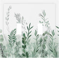 Watercolor Green Leaf Rustic Plant Eucalyptus Flowers Decorative Switch Plates 2 Gang Double Toggle Outlet Light Switch Cover Wall Plate Electrical Faceplate for Bed Room Living Room Decor
