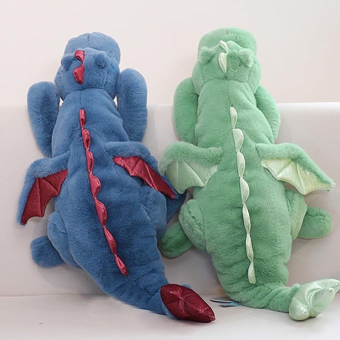 5Lbs Weighted Dragon Stuffed Animal 35.4", Soft and Sturdy Weighted Pillow Plush for Kids and Adults, Medium Green Dragon Stuffed Animal