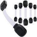 Fursafe&Q Baby Cabinet Locks, Child Safety Cabinet Proofing -Child Safety Strap Locks Adhesive Drawer Fridge Ovens Door Toilet Latches No Drill Multi-Purpose for Furniture Kitchen Lock (WB, 6Pack)