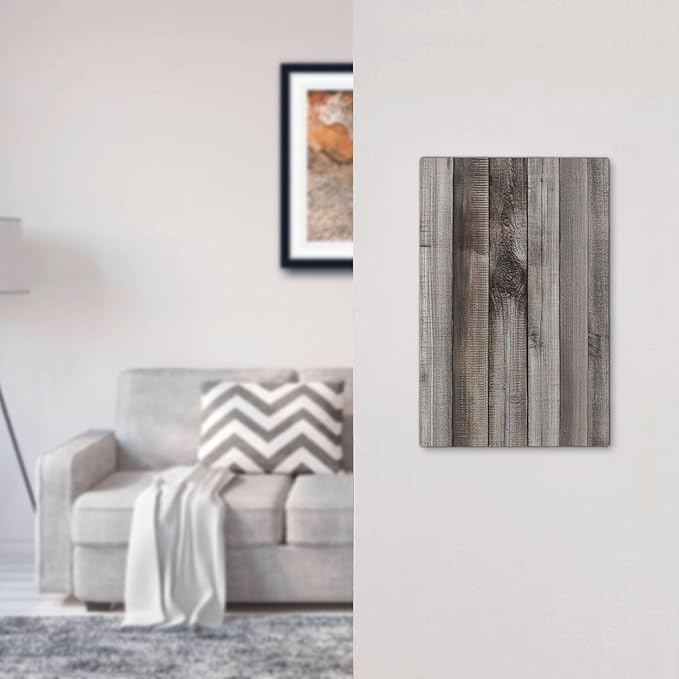 Light Switch Cover Plate Vintage Brown Gray Wood Texture 1 Gang No Device Blank Electrical Wall Plates Faceplate Decorative Switch Plate For Farmhouse Cabin Decor