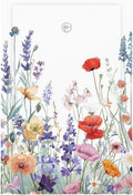 Colorful Floral Purple Lavender Flower Leaves Plants Light Switch Cover Plate 1 Gang No Device Blank Electrical Wall Plates Faceplate Decorative Switch Plate for Bed Room Living Room Decor