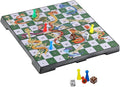 Snakes and Ladders Board Game Set -9.5", Magnetic Folding Travel Game, Family Fun Toys/Gift for Kids and Adults (Rounded Corner Style)