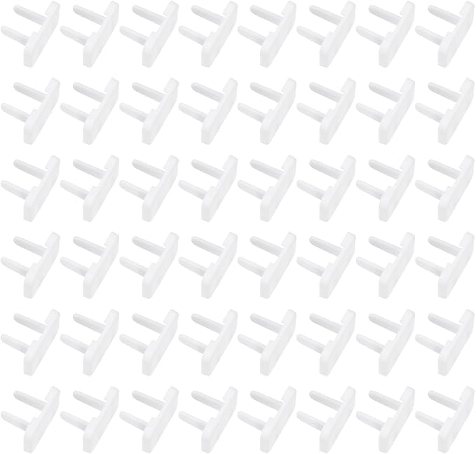 MECCANIXITY 48 Pack Outlet Covers Proofing, Plug Covers Easy Installation Electric Plug Protectors Safety Socket Cover Plugs Protector White