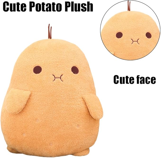 Cute Potato Plush Toy Kawaii Potato Stuffed Doll Soft Stuffed Food Potato Plushie Pillow Toys Doll Kids Gifts (20.8in)