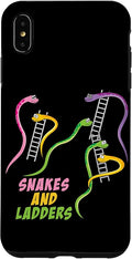 iPhone XS Max Snakes and Ladders Humor Board Game Gamer Womens Men Kids Case