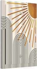 Mid Century Beige Boho Abstract Sun Vintage Arch 1 Gang Light Switch Covers No Device Wall Plate Decorative Blank Switchplate Electrical Faceplate for Country Bathroom Bedroom Home Decor