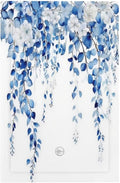 Blue Eucalyptus Leaves Floral Vine Flower Light Switch Cover Plate 1 Gang No Device Blank Electrical Wall Plates Faceplate Decorative Switch Plate for Bedroom Living Room Decor