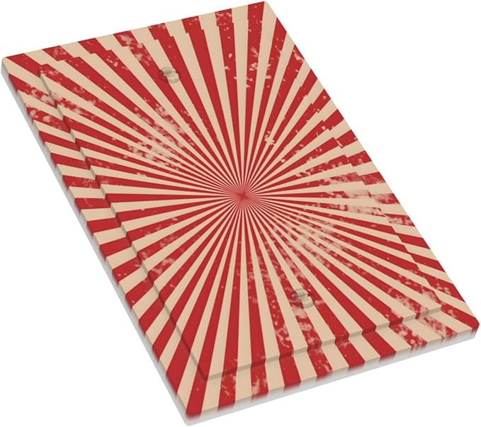 Retro Circus Sparkling Red White Lines Mid Century Light Switch Cover Plate 1 Gang No Device Blank Electrical Wall Plates Faceplate Decorative Switch Plate Covers for Farmhouse Home Decor