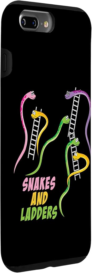 iPhone 7 Plus/8 Plus Snakes and Ladders Humor Board Game Gamer Womens Men Kids Case