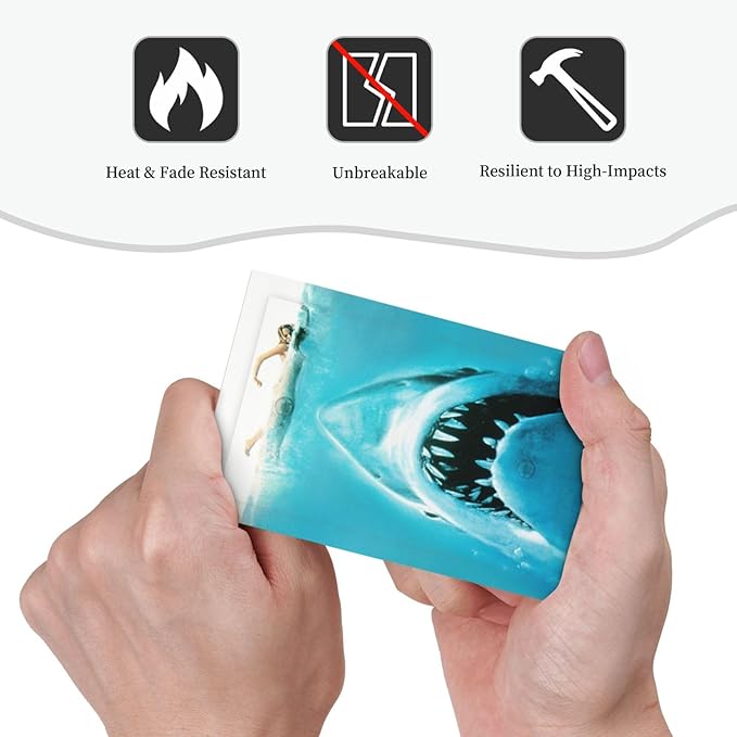 Beach Shark Oceanjaws Movie Vintage Look Light Switch Cover Plate 1 Gang No Device Blank Electrical Wall Plates Faceplate Decorative Switch Plate Covers for Bathroom Kids Room Decor