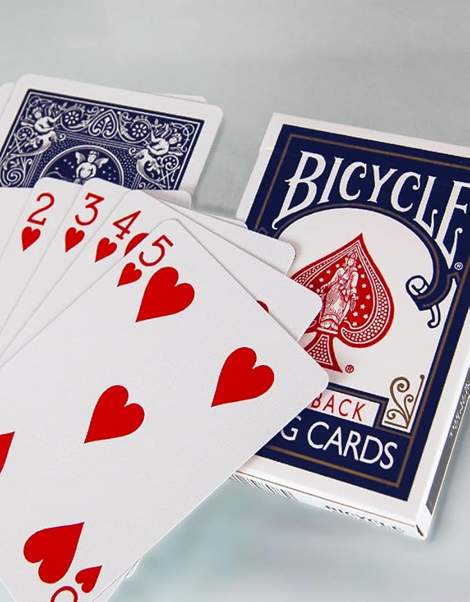 Bicycle Rider Back Standard Index Playing Cards, 12 Pack Bulk Set, Classic Poker Size Decks of Cards for Poker, Blackjack, Rummy, and Family Card Games, Red & Blue Backs