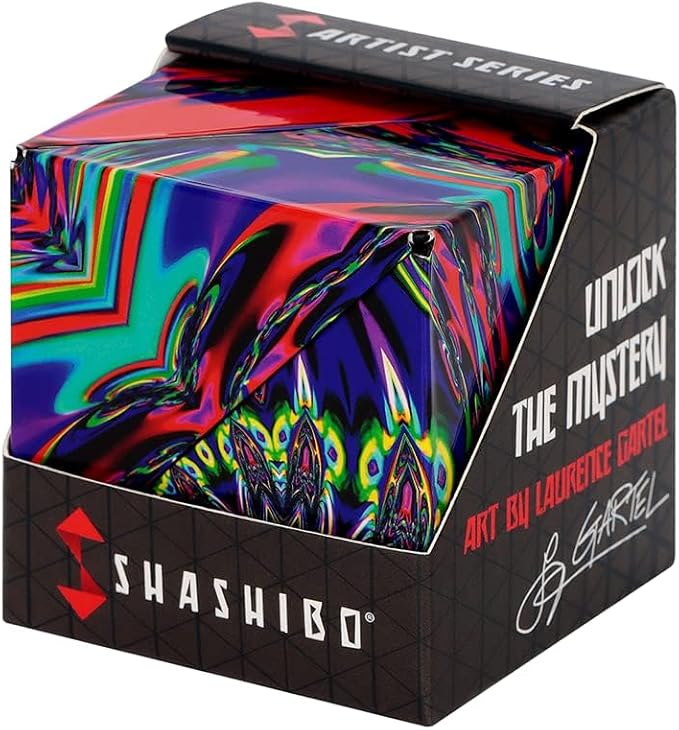 Shashibo Shape Shifting Box - Award-Winning STEM Fidget Toy with Ultra Strong Magnets - Puzzle Cube Transforms Into 100+ Shapes, Perfect Sensory Gift for Kids, Teens, and Adults (Chaos)