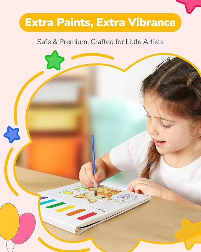 TECJOE 3 Pack Paint with Water Coloring Books for Toddlers, Mess Free Watercolor Painting Set with 6 Brushes, Travel Art Craft Activities Toys Birthday Gifts for Kids Ages 3-8, Traffic, Sea & Dinosaur