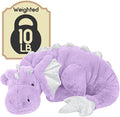 ARELUX Giant Weighted Winged Dragon Plush Toy - 50" 10lbs Soft Stuffed Animal for Comfort, Pterosaur Plushie Fuzzy Dinosaur Pillow Plushies Cuddly Removable and Washable Purple