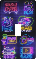 Games Funny Light Switch Cover Plates Decorative Single Toggle Wall Plate, 1 Gang Lightswitch Cover
