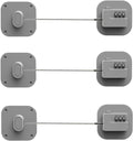 Refrigerator Lock, Combination Lock for Refrigerator Cabinets, Drawers, Heavy Duty Fridge Lock, Easy Install No Keys Needed (Grey-3Pack)