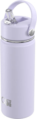 OISIZ 18oz Kids Water Bottle with Straw Lid, Vacuum Insulated Water Bottle Stainless Steel Water Bottles for Kids for School, Leakproof Water Bottle, BPA Free and Keep Cold for 24 Hours