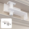 Adjustable Child Safety Door Top Lock｜Metal Child Proof Door Top Lock for Interior&Exterior&French Door｜Lock & Unlock from Either Sides｜for Childproofing｜Sliding Door Lock for Kids Safety｜White