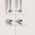 Baby Proofing Cabinets, Sliding Cabinet Locks for Babies, Adjustable U Shaped Baby Safety Locks, Childproof Cabinet Latch for Kitchen, Bathroom, Drawer, Cupboard Doors Knobs & Handles (2Pack White)