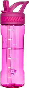 OLDLEY 20 kids Water Bottle with Straw,Tritan BPA-Free,Leak-Proof Design for Travel,Home, School, (Fuchsia)