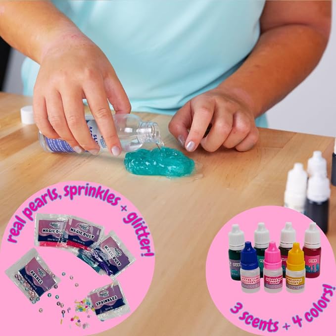 Aqua Endless Summer Mermaid Cove DIY Slime Kit – Sparkling Under-The-Sea Sensory Activity for Kids
