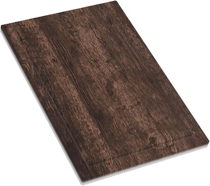 Brown Dark Wood Plank Rustic Vintage Print Light Switch Cover Plate 1 Gang No Device Blank Electrical Wall Plates Faceplate Decorative Switch Plate for Farmhouse Home Decor