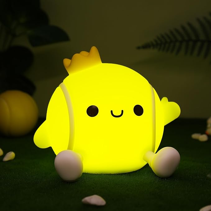 Attivolife Tennis Night Light, Tennis Ball Gifts for Kids, Rechargeable Nursery Bedroom Table Decor Dimmable LED Touch Lamp, Birthday Graduation Christmas Gift for Baby Boy Girl Teen Adult Athlete