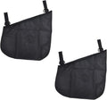 2 Pack Universal Side Sling Stroller Mesh Cargo Net with Non-Slip and Adjustable Straps Side Sling Stroller Mesh Cargo Organizer for Extra Stroller Storage Space