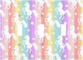 Colorful Cartoon Stars Girly Pink Purple Rainbow Unicorn Theme 3 Gang Triple Toggle Decorator Outlet Light Switch Cover Fantasy Girl Kid Play Bedroom Decorative Switch Face Wall Plates