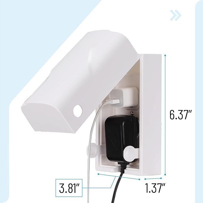 Bates- Baby Safety Outlet Cover Box, 4 Pack, White, Outlet Covers Baby Proofing, Plug Covers for Electrical Outlets