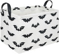 Halloween Batman Basket,Collapsible waterproof storage basket,Batman toy decor,Cute toy storage box Empty for kids,Organizer Containers for Kids Toys,bat room decor(Black bats)