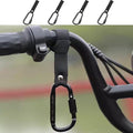 Baby Stroller Hooks Clips,Multipurpose Strolller Straps for Hanging Diaper Bags,Purse,Stroller Organizer,Universal Hooks Accessories for Stroller and Bicycle or Shopping Cart (Black,4 Pack)
