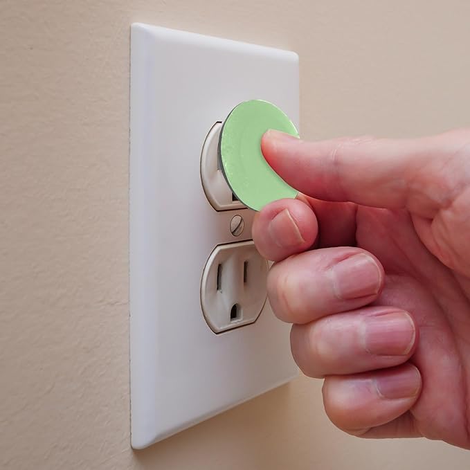 Pure Mint Green Color Outlet Covers Baby Proofing Child Proof Plug Covers for Electrical Outlets Easy Install Outlet Plug Covers