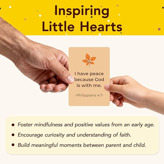 Biblical Affirmation Deck for Kids, 62 Bible Affirmation Cards for Kids, Biblical Truth Cards, Identity in Christ, Christian Easter Basket Stuffer for Children